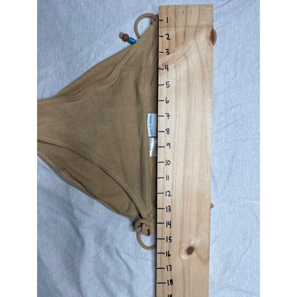 Sand N Sun Youth Bikini – Beige with Beaded Tie Details - Picture 5 of 6